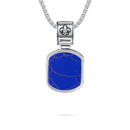 New blue square pendant only