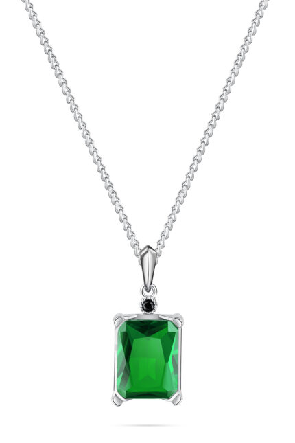 Green zircon necklace